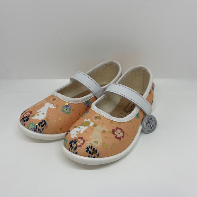 Chaussons Ballerines Velcro - pour Moyennes et Grandes